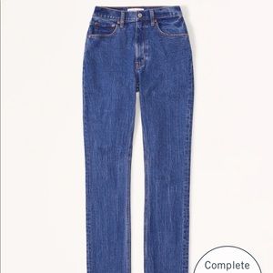 Abercrombie Ultra High Rise 90s Slim Straight Jeans